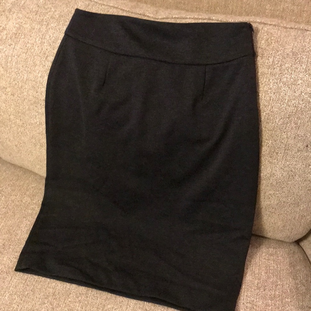 Charcoal pencil skirt